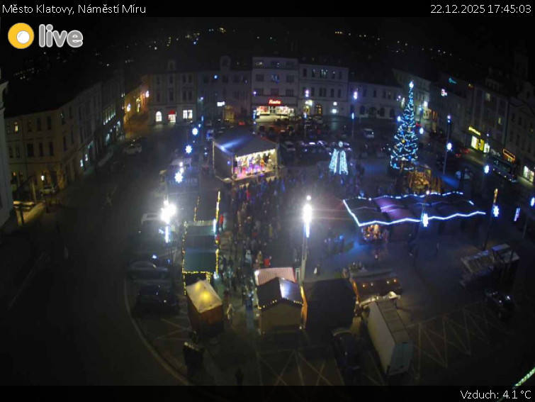 Město Klatovy - Náměstí Míru - 22.12.2025 v 17:45