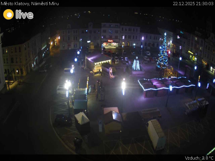 Město Klatovy - Náměstí Míru - 22.12.2025 v 21:30