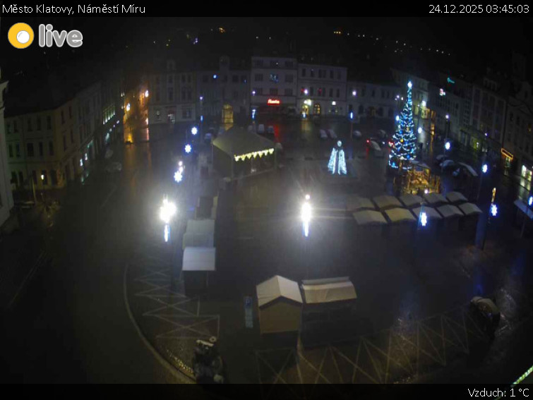 Město Klatovy - Náměstí Míru - 24.12.2025 v 03:45
