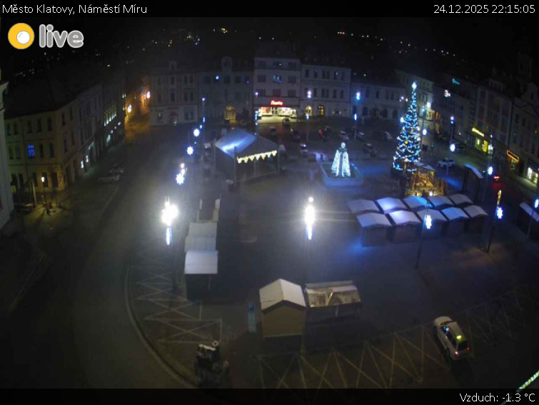 Město Klatovy - Náměstí Míru - 24.12.2025 v 22:15