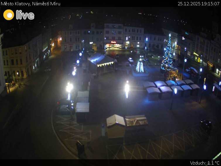 Město Klatovy - Náměstí Míru - 25.12.2025 v 19:15