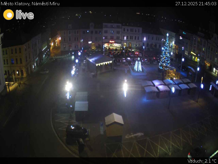 Město Klatovy - Náměstí Míru - 27.12.2025 v 21:45
