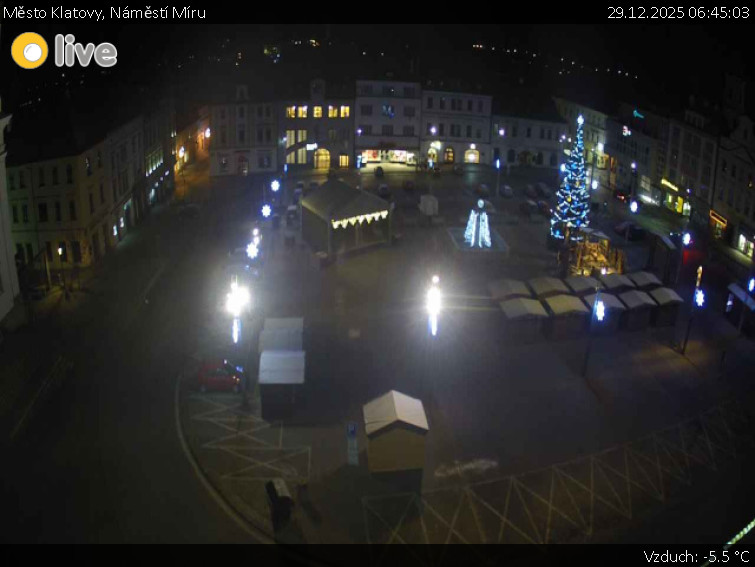 Město Klatovy - Náměstí Míru - 29.12.2025 v 06:45