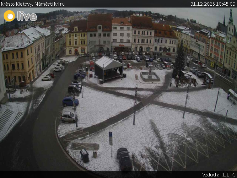 Město Klatovy - Náměstí Míru - 31.12.2025 v 10:45