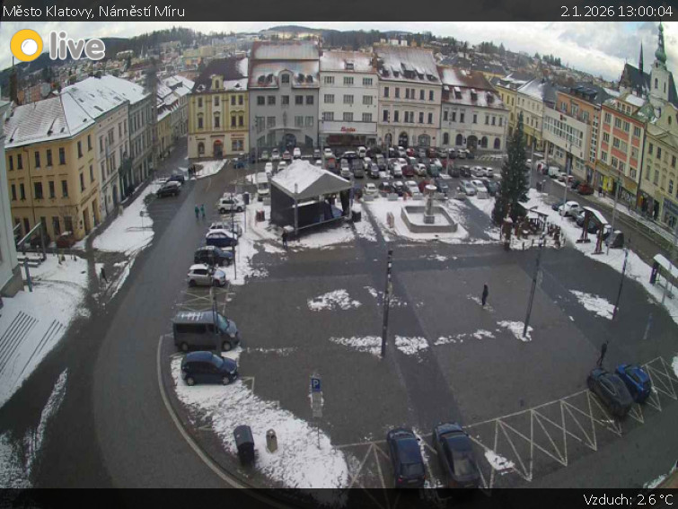 Město Klatovy - Náměstí Míru - 2.1.2026 v 13:00