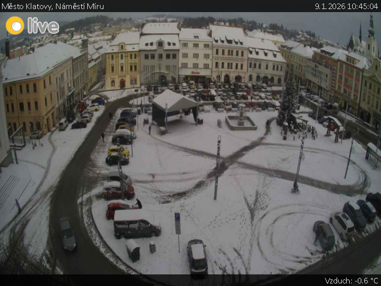 Město Klatovy - Náměstí Míru - 9.1.2026 v 10:45