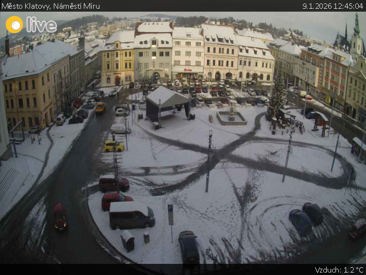 Město Klatovy - Náměstí Míru - 9.1.2026 v 12:45