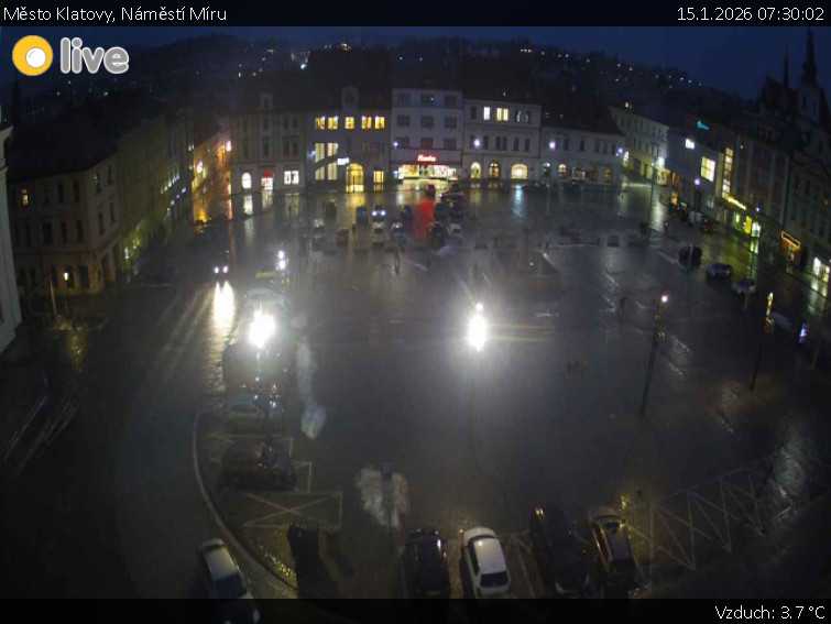 Město Klatovy - Náměstí Míru - 15.1.2026 v 07:30