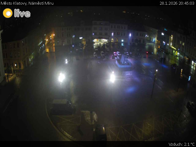 Město Klatovy - Náměstí Míru - 28.1.2026 v 20:45