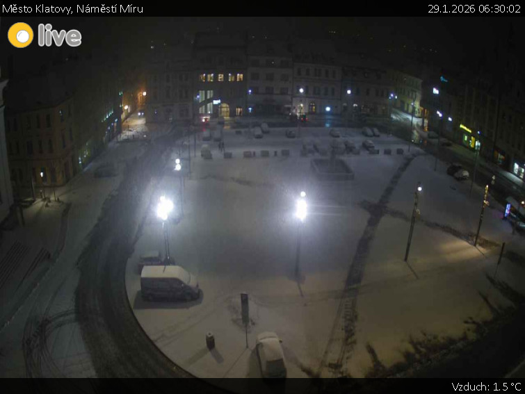 Město Klatovy - Náměstí Míru - 29.1.2026 v 06:30