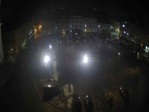 Město Klatovy - Náměstí Míru - 1.2.2026 v 02:45 Město Klatovy - Náměstí Míru - 1.2.2026 v 02:45