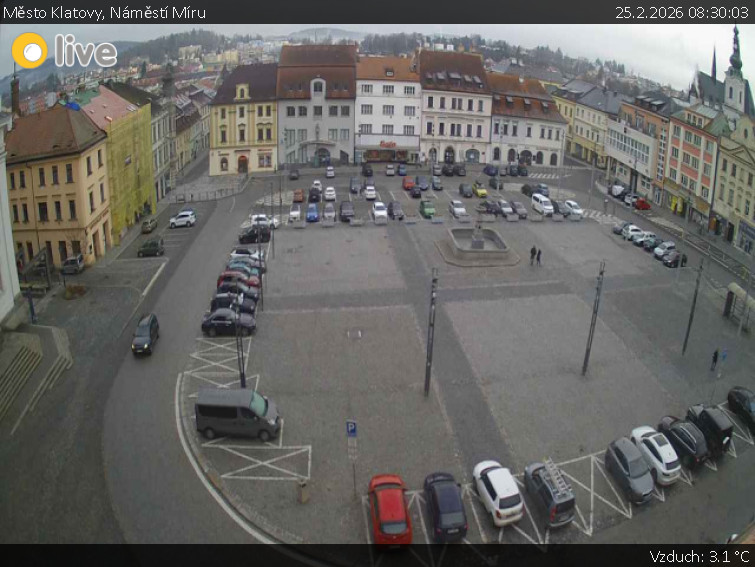 Město Klatovy - Náměstí Míru - 25.2.2026 v 08:30