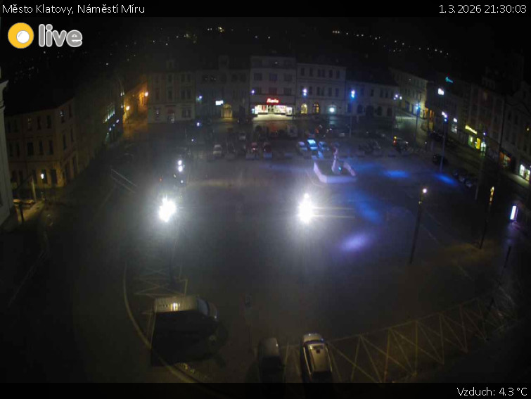 Město Klatovy - Náměstí Míru - 1.3.2026 v 21:30
