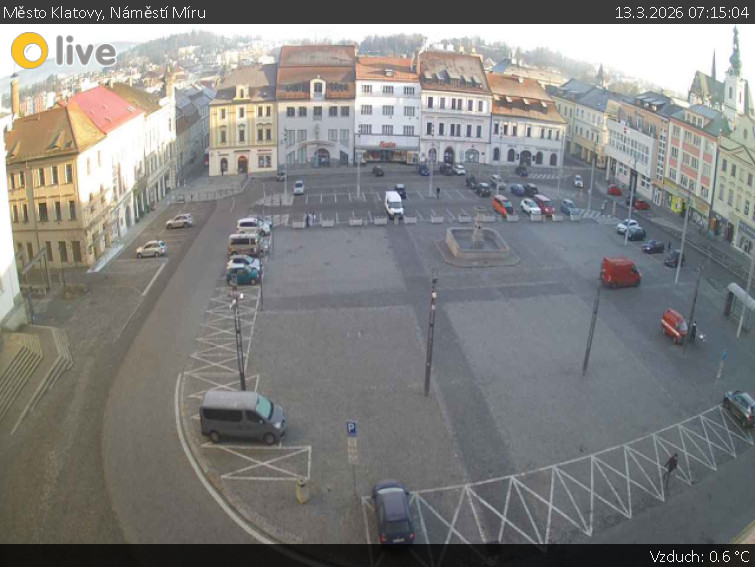 Město Klatovy - Náměstí Míru - 13.3.2026 v 07:15