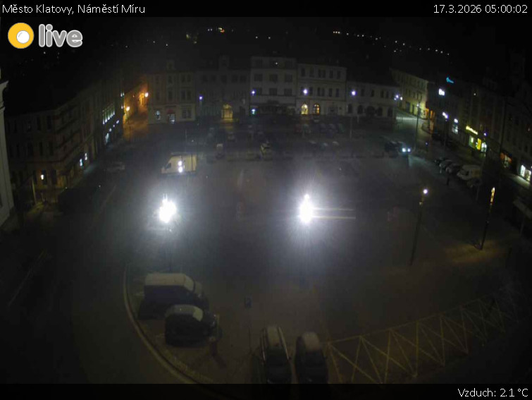 Město Klatovy - Náměstí Míru - 17.3.2026 v 05:00