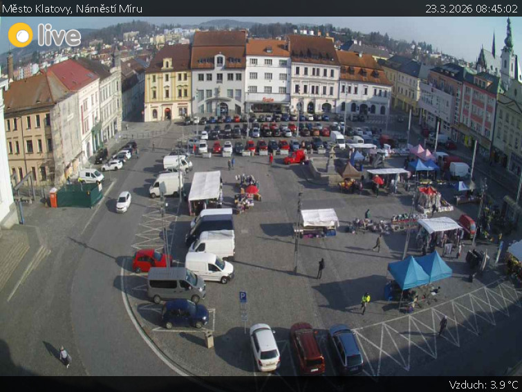 Město Klatovy - Náměstí Míru - 23.3.2026 v 08:45