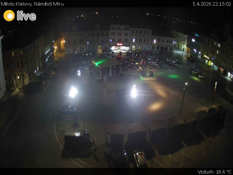 Město Klatovy - Náměstí Míru - 5.4.2026 v 22:15