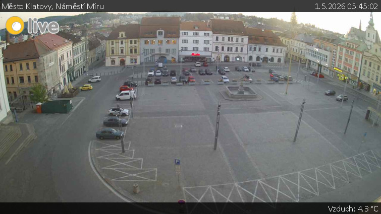 Město Klatovy - Náměstí Míru - 1.5.2026 v 05:45