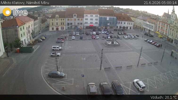 Město Klatovy - Náměstí Míru - 21.6.2026 v 05:00
