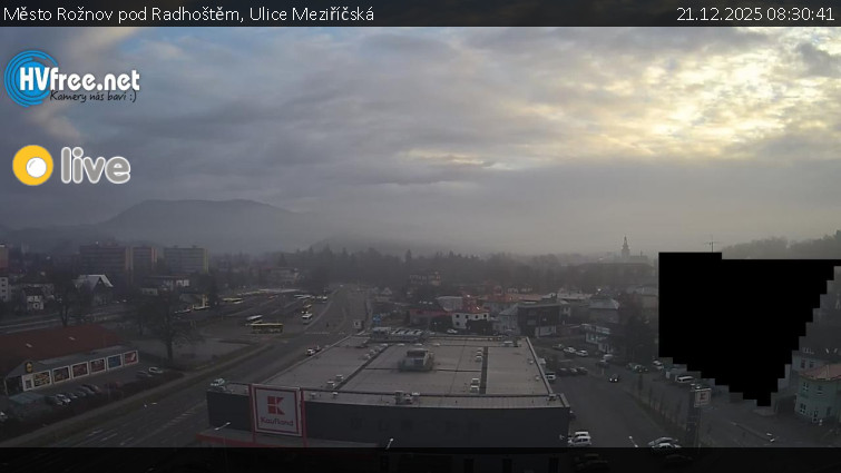 Město Rožnov pod Radhoštěm - Ulice Meziříčská - 21.12.2025 v 08:30
