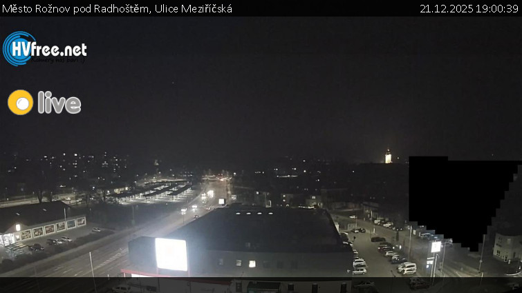 Město Rožnov pod Radhoštěm - Ulice Meziříčská - 21.12.2025 v 19:00