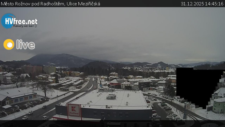 Město Rožnov pod Radhoštěm - Ulice Meziříčská - 31.12.2025 v 14:45
