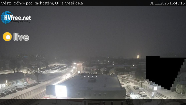 Město Rožnov pod Radhoštěm - Ulice Meziříčská - 31.12.2025 v 16:45