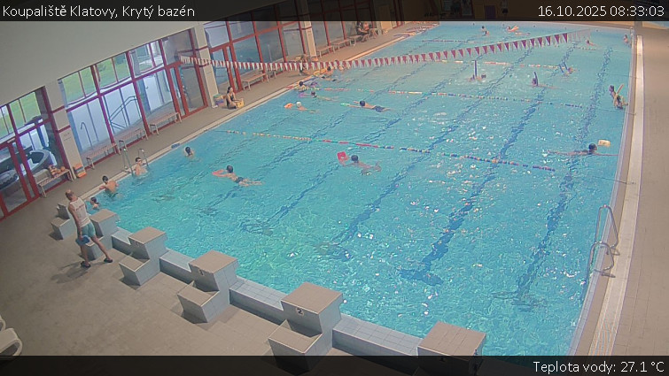 Koupaliště Klatovy - Krytý bazén - 16.10.2025 v 08:33 Koupaliště Klatovy - Krytý bazén - 16.10.2025 v 08:33