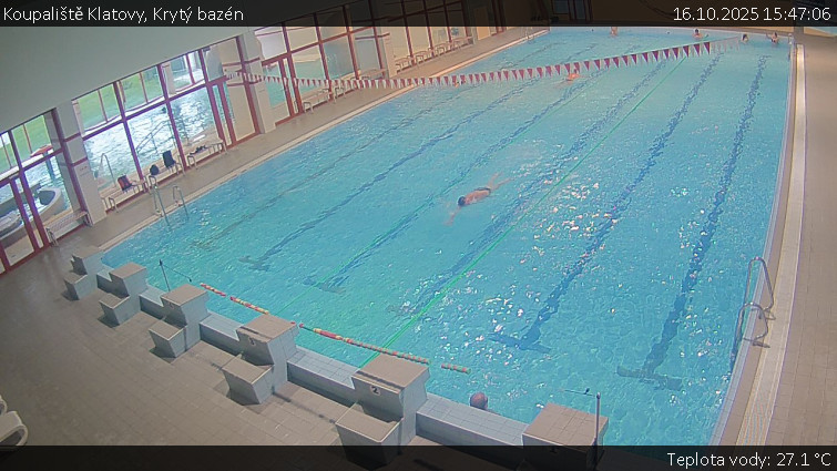 Koupaliště Klatovy - Krytý bazén - 16.10.2025 v 15:47 Koupaliště Klatovy - Krytý bazén - 16.10.2025 v 15:47