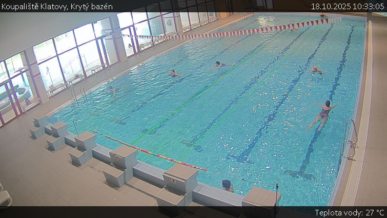 Koupaliště Klatovy - Krytý bazén - 18.10.2025 v 10:33 Koupaliště Klatovy - Krytý bazén - 18.10.2025 v 10:33
