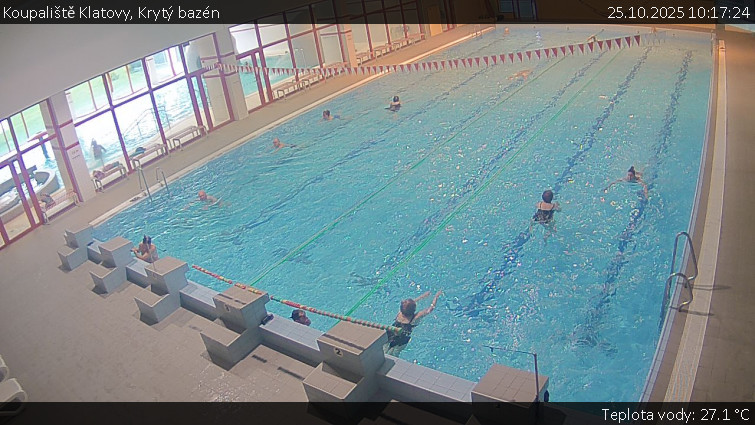 Koupaliště Klatovy - Krytý bazén - 25.10.2025 v 10:17 Koupaliště Klatovy - Krytý bazén - 25.10.2025 v 10:17