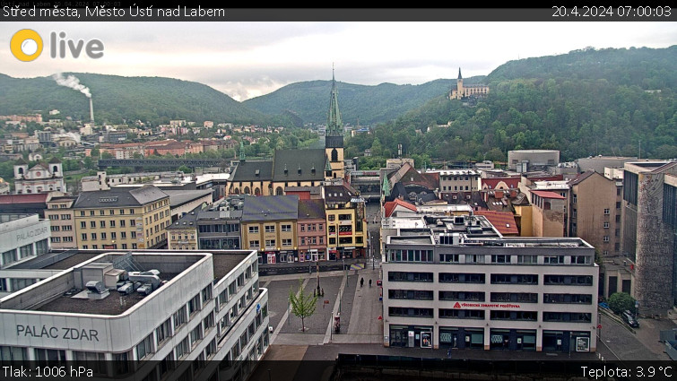 Město Ústí nad Labem - Střed města - 20.4.2024 v 07:00