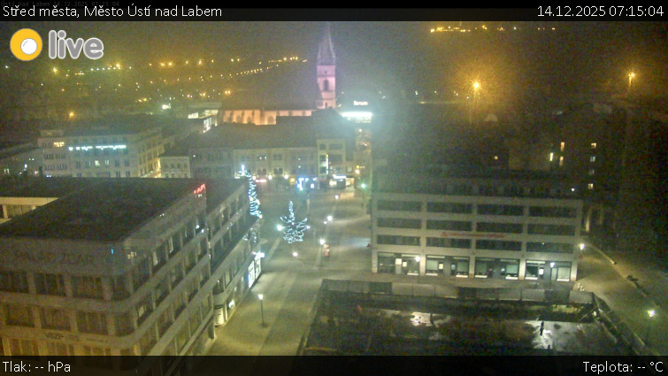 Město Ústí nad Labem - Střed města - 14.12.2025 v 07:15