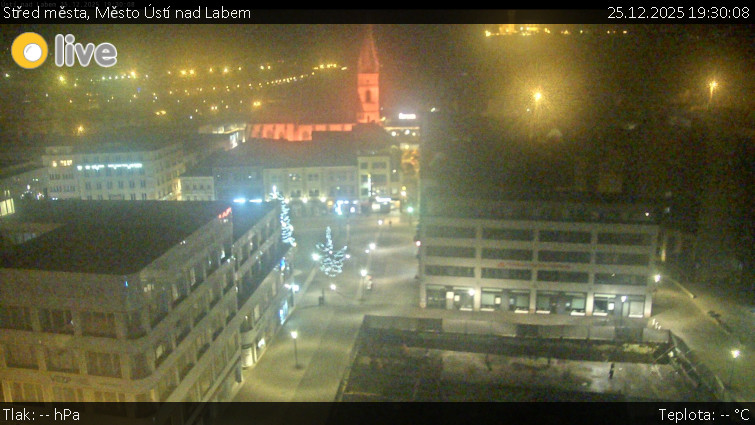 Město Ústí nad Labem - Střed města - 25.12.2025 v 19:30