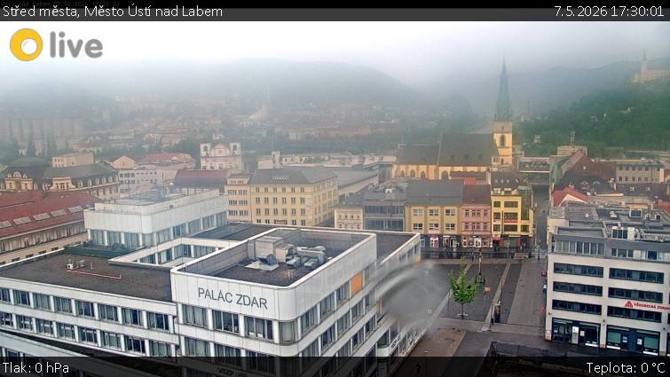 Město Ústí nad Labem - Střed města - 7.5.2026 v 17:30