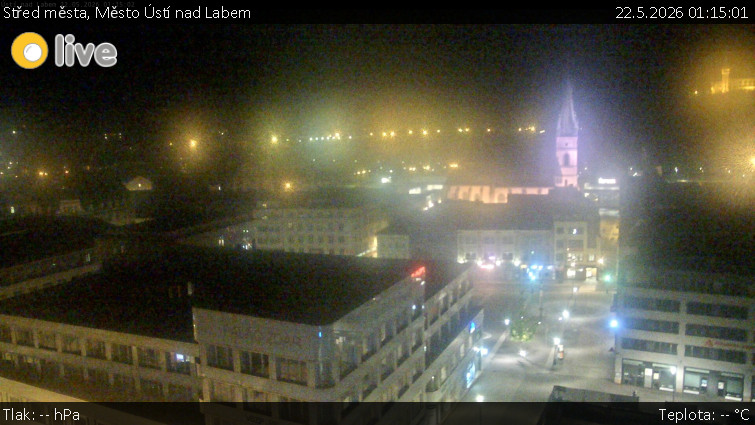 Město Ústí nad Labem - Střed města - 22.5.2026 v 01:15