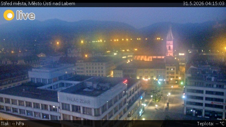 Město Ústí nad Labem - Střed města - 31.5.2026 v 04:15