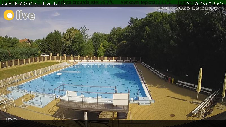 Koupaliště Osíčko - Hlavní bazen - 6.7.2025 v 09:30 Koupaliště Osíčko - Hlavní bazen - 6.7.2025 v 09:30