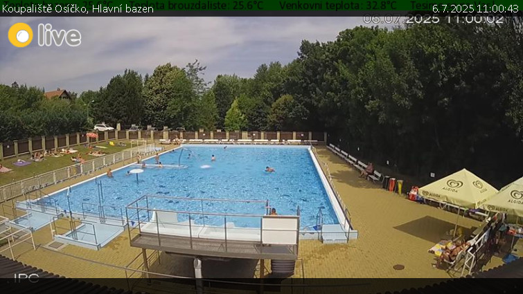 Koupaliště Osíčko - Hlavní bazen - 6.7.2025 v 11:00 Koupaliště Osíčko - Hlavní bazen - 6.7.2025 v 11:00