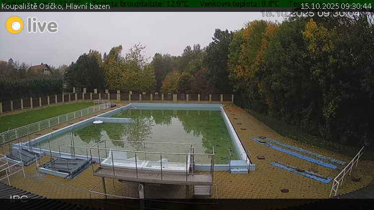 Koupaliště Osíčko - Hlavní bazen - 15.10.2025 v 09:30 Koupaliště Osíčko - Hlavní bazen - 15.10.2025 v 09:30