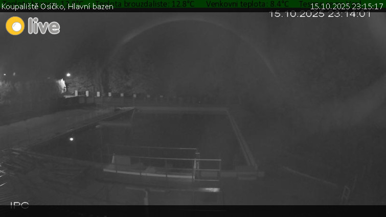 Koupaliště Osíčko - Hlavní bazen - 15.10.2025 v 23:15 Koupaliště Osíčko - Hlavní bazen - 15.10.2025 v 23:15