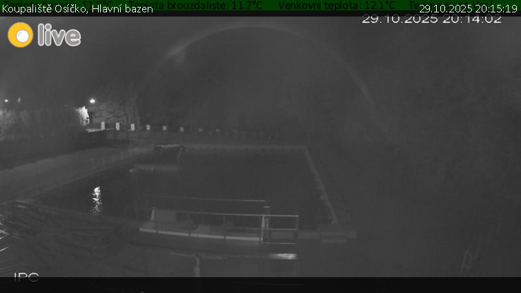 Koupaliště Osíčko - Hlavní bazen - 29.10.2025 v 20:15 Koupaliště Osíčko - Hlavní bazen - 29.10.2025 v 20:15