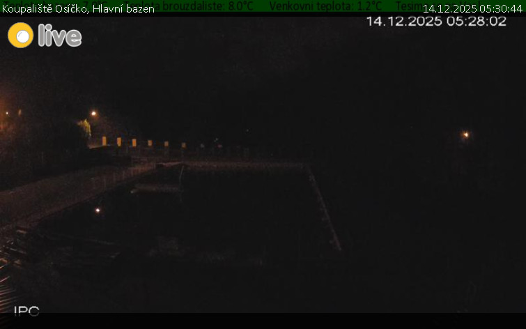 Koupaliště Osíčko - Hlavní bazen - 14.12.2025 v 05:30