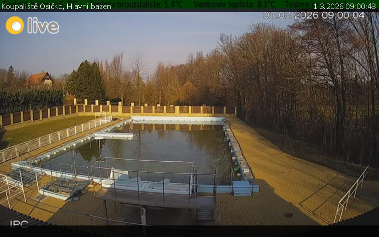Koupaliště Osíčko - Hlavní bazen - 1.3.2026 v 09:00