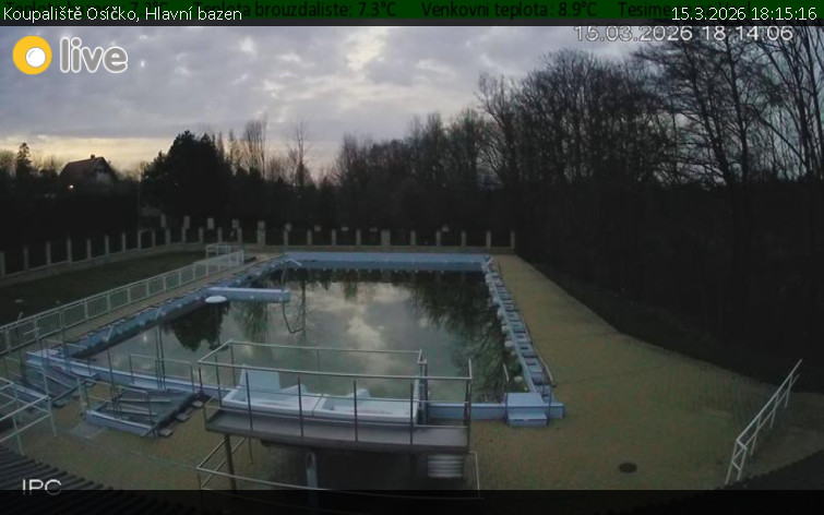 Koupaliště Osíčko - Hlavní bazen - 15.3.2026 v 18:15