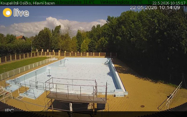 Koupaliště Osíčko - Hlavní bazen - 22.5.2026 v 10:15
