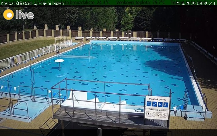 Koupaliště Osíčko - Hlavní bazen - 21.6.2026 v 09:30