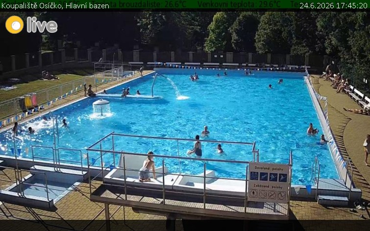 Kąpielisko Osíčko - Główny basen - 24.6.2026 v 17:45