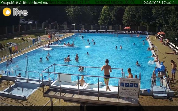 Koupaliště Osíčko - Hlavní bazen - 26.6.2026 v 17:00
