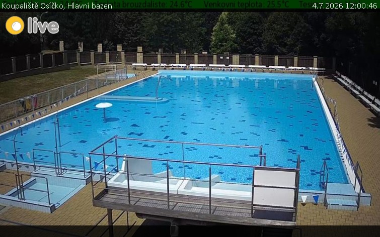Koupaliště Osíčko - Hlavní bazen - 4.7.2026 v 12:00